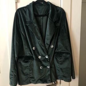Velvet Green Blazer